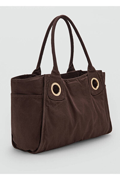 MANGO Woman %100 pamuklu tote çanta