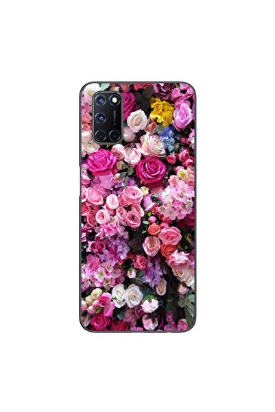 OEM Husa compatibila cu Oppo A72 Silicon Gel Tpu Model Trandafiri Roz