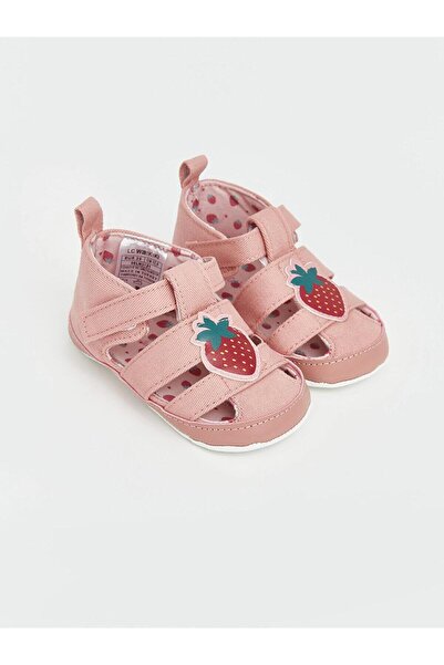 LC Waikiki Çilek Baskılı Kız Bebek Yürüme Öncesi Sandalet (S6)