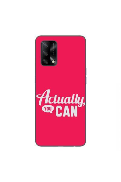OEM Husa compatibila cu Oppo A74 4G Silicon Gel Tpu Model Mesaj Actually You Can