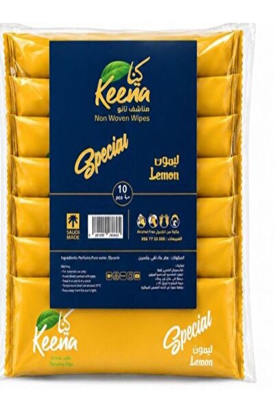 keena كينا مناشف نانو معطرة منعشه ليمون 10 حبات