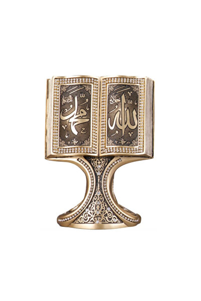 No branded Islamic Allah Muhammad Decorative Book Statue Gold Luxury Decor