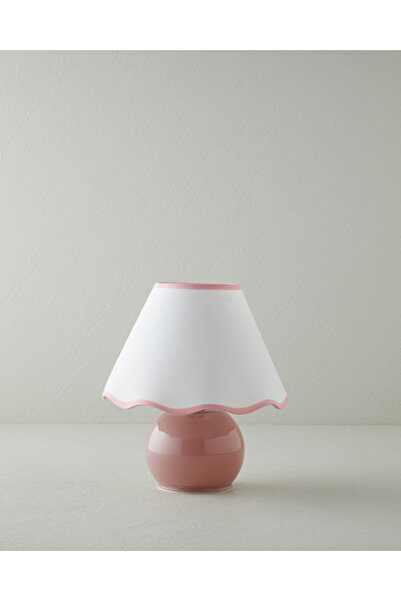 English Home Lorinda Cam Abajur 22x25 cm Pembe
