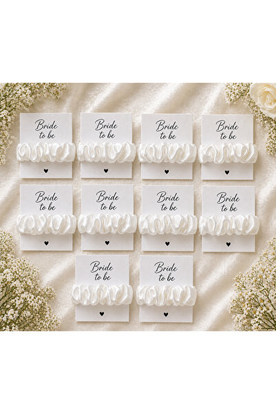 redbuttonkidsstore 10 lu Bride To Be yazılı hediyelik saten toka