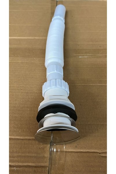Viaypi Basmalı Pop-up Körüklü Lavabo Gider Sifonu Plastik - Çap: 6.5cm