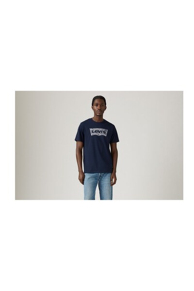 Levi's Erkek Desenli Logo Baskılı Lacivert T-Shirt - A2823-0317