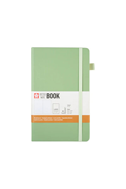 Sakura Dotted Notebook Pale Patina 13X21Cm 140Gr 80 Sheets Dotted Notebook