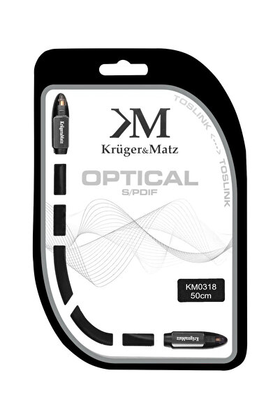 Kruger&Matz Cablu Toslink - Toslink 0.5m negru (KM0318)