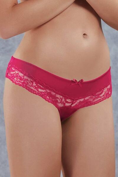 Doreanse Women's 3-Piece Mixed Color Micro Lace Detailed Hipster Panties 7158