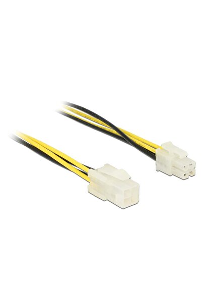 DELOCK Stromkabel P4 4pol -> P4 4pol St/Bu 0.30m