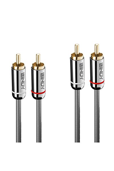 LİNDY Cablu RCA (Cinch) X2 - RCA (Cinch) X2 0.5m Argintiu (35344)