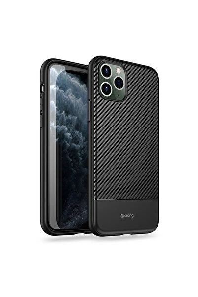 Crong Husă Prestige Carbon - Husă iPhone 11 Pro Max (negru)