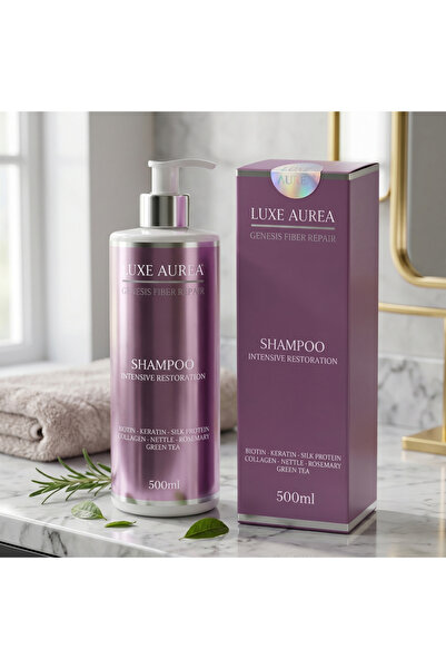 Luxe Aurea Genesis Fiber Repair Yoğun Onarıcı Keratin Şampuan - Yıpranmış Saç...