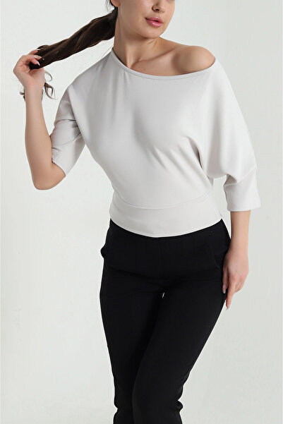 VıoShıne Women's Bat Sleeve Modal Blouse