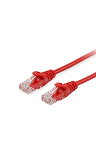 EQUIP Cablu patch Cat6A U/UTP 2xRJ45 5.00m roșu LSZH pungă de plastic