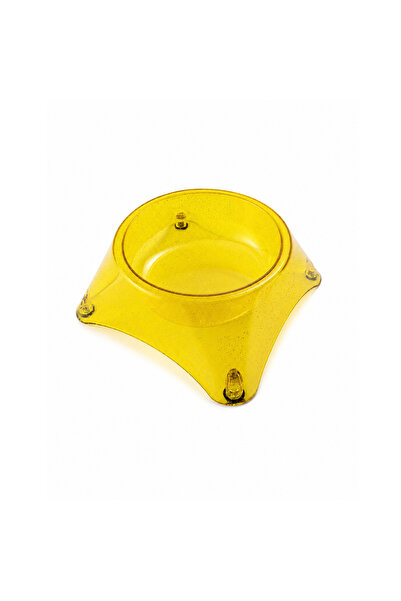 PETPRETTY UNI Plastic Cat Dog Feeding Bowl Small Single Piece Light Green 13 cm