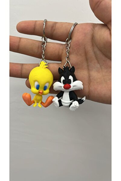 2Han Craft Tweety ve Sylvester Anahtarlık