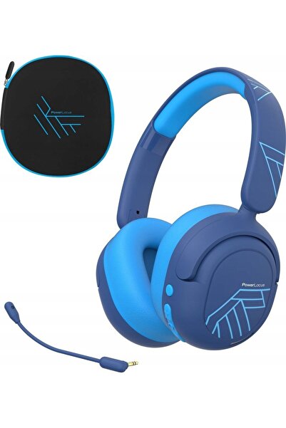 PowerLocus Căști Bluetooth Lion Kids ANC ALBASTRU