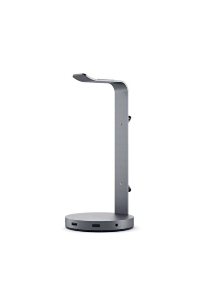 Satechi Suport pentru căști din aluminiu cu hub, gri spațial