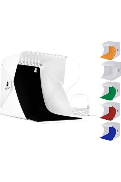 PULUZ Cort de camping 22x23x24cm + 2x Lămpi LED + 6x Lămpi de camping