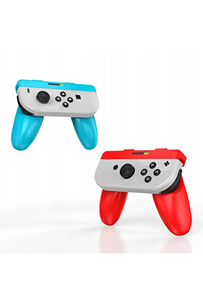 Jys uchwyty Handgrip na Joy-Con niebiesko-czerwone
