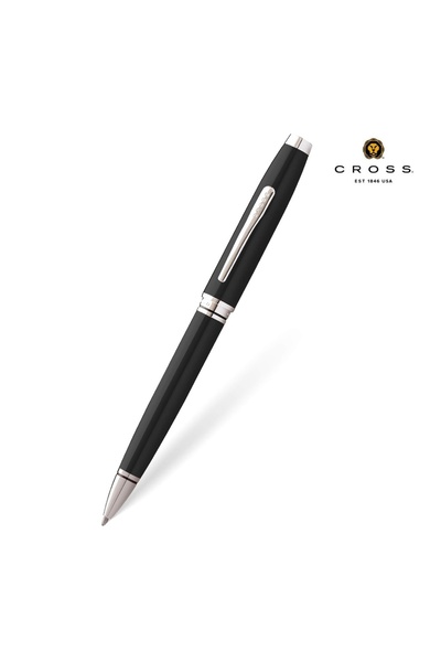 Cross Coventry Black Lacquer with Polished Chrome Appointments Ballpoint Pen ...