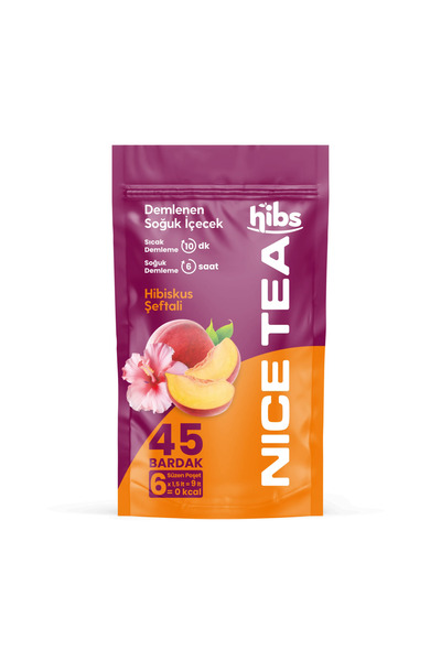 Hibs Nice Tea Demlenen Doğal Soğuk İçecek 6x1,5 lt Süzen Poşet Hibiskus-Şefta...