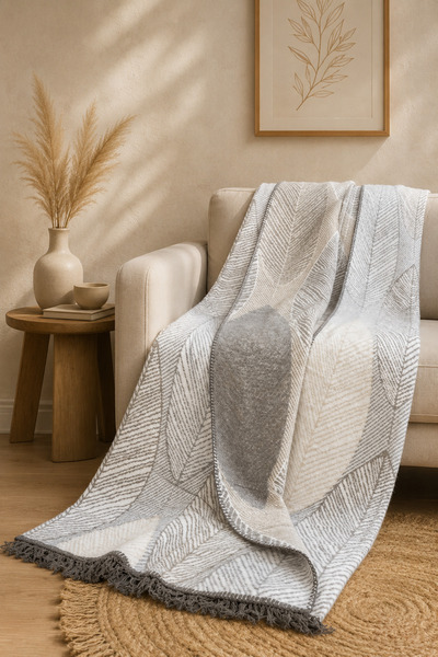 Bikaya Home Luxury Cotton Double Blanket |   180X220 cm |   Double-Sided & So...