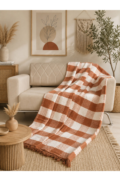 Bikaya Home Luxury Cotton Double Blanket |   180X220 cm |   Double-Sided & So...