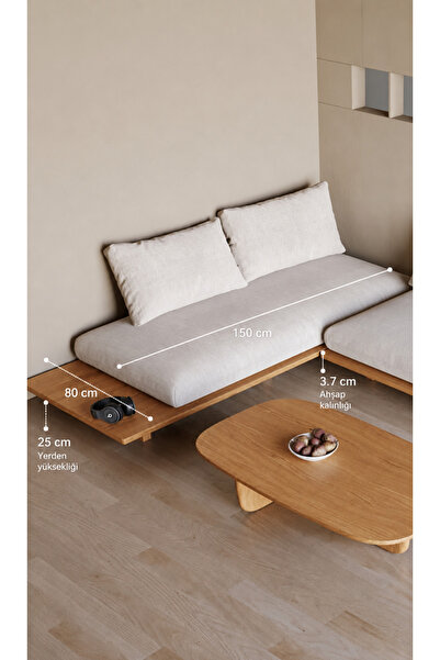 Rual Bahçe Mobilyası İskandinav Modern Palet Tarz Sağlam Dayanıklı 150x80cm A...