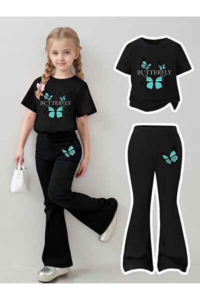 YUNAYT Girl's Spanish Style Leggings and T-Shirt Set