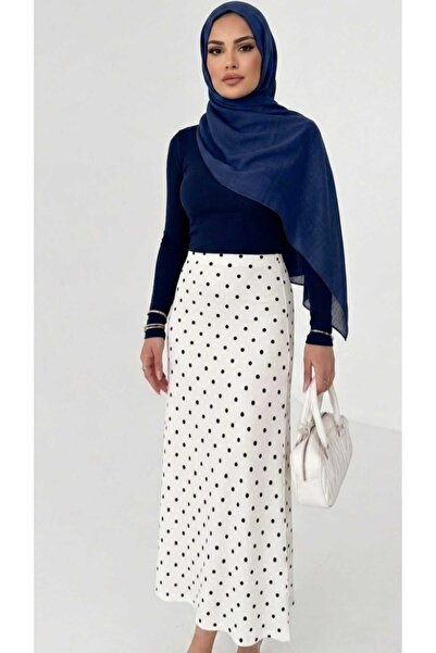 Rahimedurmuscollection Modal Puantiyeli Etek