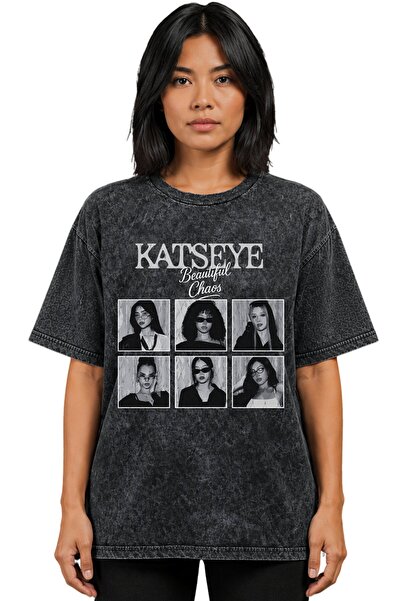 SEVBANO Katseye Beautiful Chaos Kpop Music Group Printed Unisex Oversize Vint...