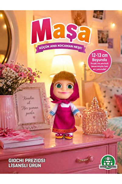 Masha Maşa Best Friend Figure Doll Toy 12 cm Realistic Hair Detailed Italy Pr...