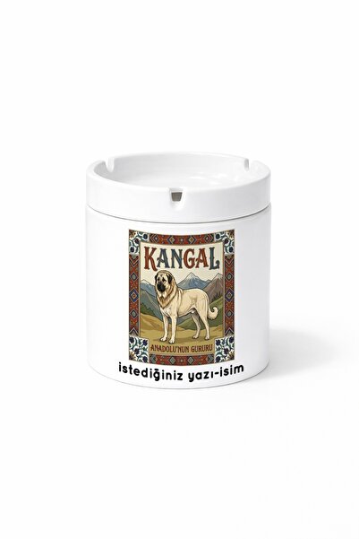Kirbi Reklam Animal Kangal Turkish Shepherd Dog Double Sided Printed Ashtray ...
