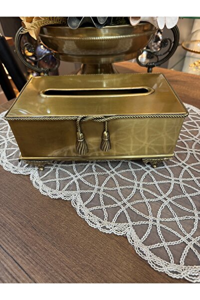Santara Avangarde Ottoman Brass Napkin Holder
