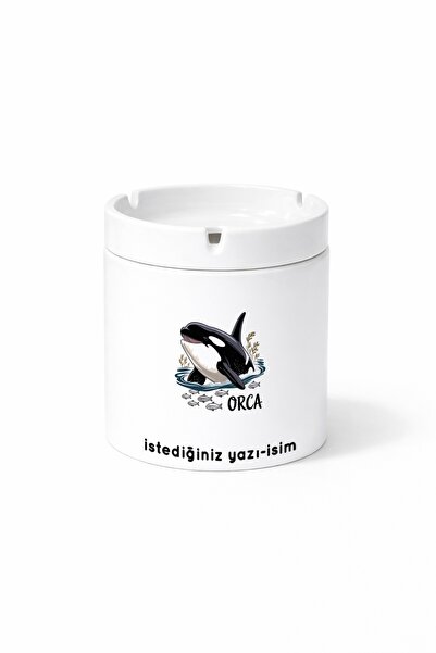 Kirbi Reklam Animal Orca Killer Whale Double Sided Printed Ashtray Ashtray Gift