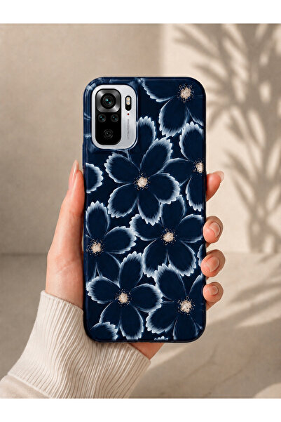 OVADA Redmi Note 10/10s Uyumlu Çiçek Desenli Telefon Kılıfı