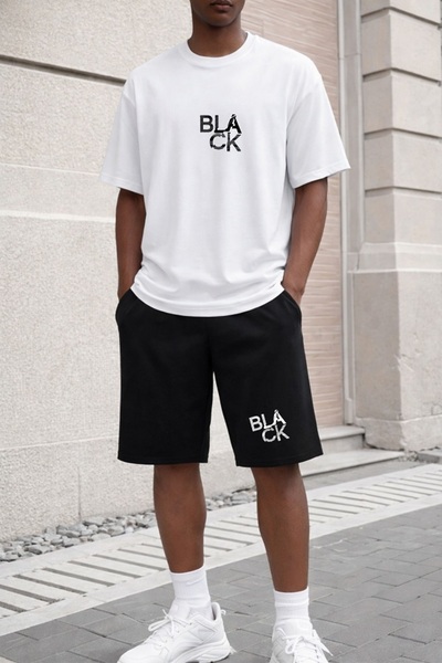 x-compass life Unisex Women's Men's Oversize Printed Shorts Set – Comfortable...