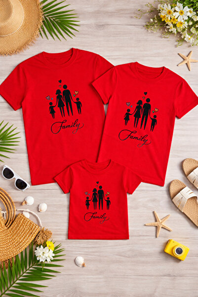 LORVEX Mother Father Child Combination T-Shirt Cotton Oversize Family Combina...