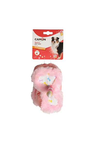 Camon Squeaky Cake Shaped Dog Birthday Toy 16 cm
