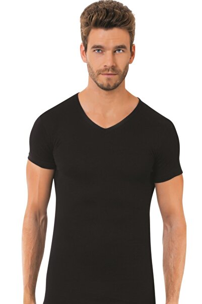 Generic Brand Elegant Men's Bamboo V-Neck