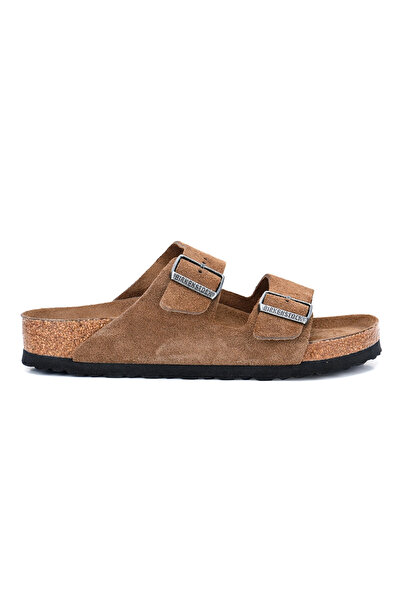 Birkenstock Arizona Suede 1030863 Kadın Terlik Kahverengi Juststep