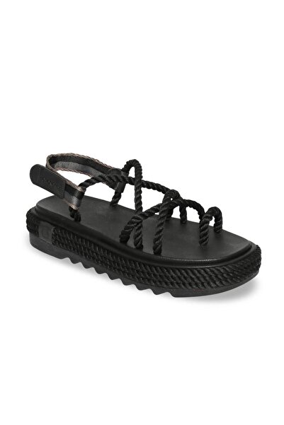 Bohonomad Sandale Ibiza Mid Platform pentru damă - Negru