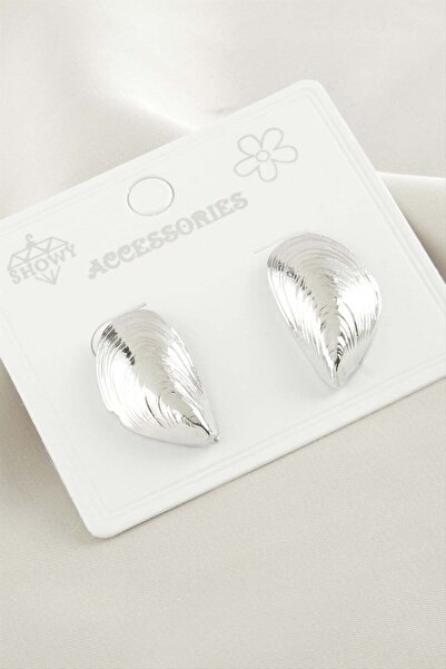 Marsilyan Seashell Metal Earrings Ilkel-Bjt940
