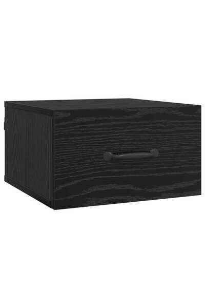 vidaxl Dulap de noapte Stejar Negru 35 x 35 x 20 cm Lemn compozit