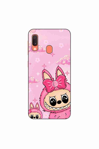 OEM Husa compatibila cu Samsung Galaxy A20e Silicon Gel Tpu Model Labubu Pink...