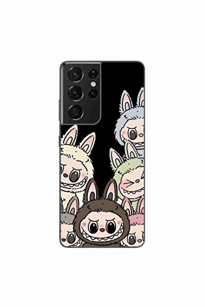 OEM Husa compatibila cu Samsung Galaxy S21 Ultra Silicon Gel Tpu Model Labubu...