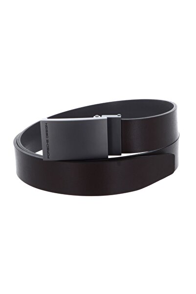 Porsche Design Business Belt Plate Buckle 35 W120 Darkbrown - shortenable