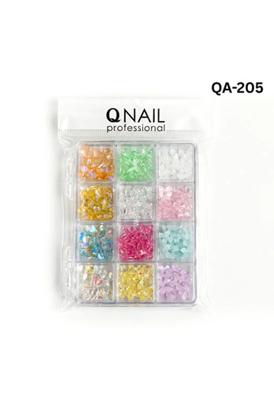 Fontenay Renkli Tırnak Taşı Seti 12'Li Nail Art Süsleme Parlak Kristal Boncuk...